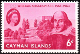 CAYMAN ISLAND/1964/MNH/SC#171/QUEEN ELIZABETH II / QEII / WILLIAM SHAKESPARE ISSUE - Caimán (Islas)