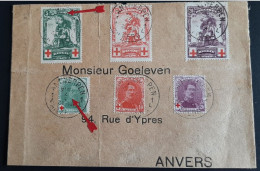 Antiverpen N°126 127 128 129 130 131 Pour Envers   1914 - 1914-1915 Red Cross