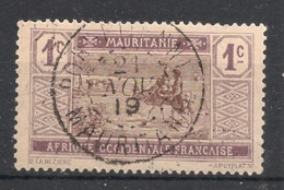 MAURITANIE - 1913-19 - N°YT. 17 - Méharistes 1c - Oblitéré / Used - Oblitérés