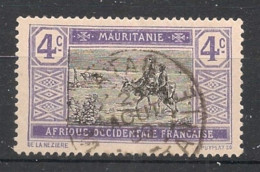 MAURITANIE - 1913-19 - N°YT. 19 - Méharistes 4c - Oblitéré / Used - Oblitérés