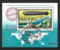 ● UNGHERIA 1977 ️֍ DIRIGIBILE ️֍ Zeppelin ● BF N. 133 Con Annullo Speciale ● Hongrie ● Hungar ● Lotto N. 355 ️● - Blocs-feuillets