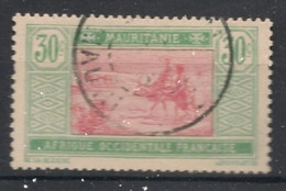 MAURITANIE - 1913-19 - N°YT. 25 - Méharistes 30c - Oblitéré / Used - Oblitérés