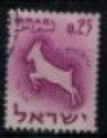 Israël - "Signe Du Zodiaque : Capricorne" - Oblitéré N° 195 De 1961 - Usados (sin Tab)