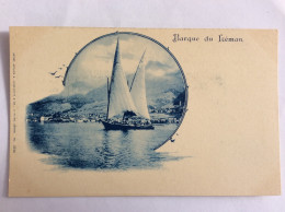 BARQUE DU LEMAN - H. Guggenheim &C°  N°3514  - Bleue - Lago Lemán