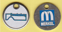 Jeton De Caddie "  Freudenberg MERKEL" (recto-verso) [A]_j435 - Trolley Token/Shopping Trolley Chip