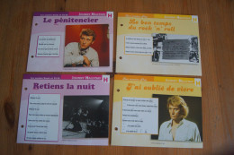 JOHNNY HALLYDAY 4  FICHES PLAISIR DE CHANTER 2003 / 2004 - Other Products