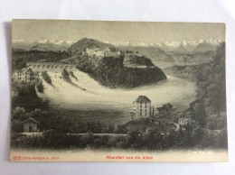 RHEINFALL UND DIE ALPEN - Edition Photoglob, Zürich - 1906 - Otros & Sin Clasificación