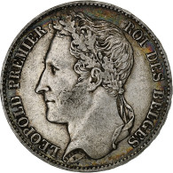 Belgique, Leopold I, 5 Francs, 5 Frank, 1849, Royal Belgium Mint, Argent, TTB - 5 Francs