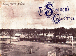 CPA   •	Railway Station  Mildura The Season's Greetings   A 309 - Mildura