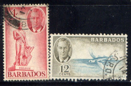BARBADOS, NO.'S 219 AND 222 - Barbados (...-1966)