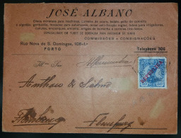 D.MANUEL II , COM SOBRECARGA REPÚBLICA - ALEMANHA - Storia Postale