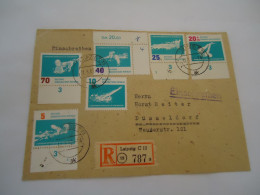 DDR  GERMANY  REGISTERED LEIPZING  COVER SPORT   1962 EUROPEAN SWIMMING CHAMPIONSHIPS - Nuoto