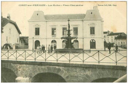 54.CIREY SUR VEZOUZE.n°8140.LES HALLES.PLACE CHEVANDIER - Cirey Sur Vezouze