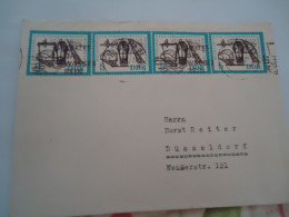 DDR  GERMANY  POSTED COVER 1963   SE TENANT  POSTAL UNION  SHIPS TRAINS AIRPLANES UPU - UPU (Union Postale Universelle)