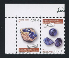 TAAF 2024 N° 1070/1071 ** Neufs MNH Superbes Minéraux Sodalite Géologie - Neufs