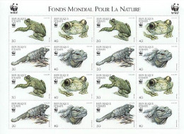 HAITI 1999 - W.W.F. - Reptiles - Feuillet De 4 X 4timbres - Ungebraucht