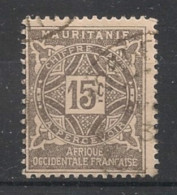 MAURITANIE - 1914 - Taxe TT N°YT. 19 - 15c Gris - Oblitéré / Used - Usati