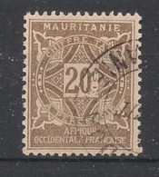MAURITANIE - 1914 - Taxe TT N°YT. 20 - 20c Brun - Oblitéré / Used - Oblitérés