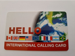 ST MAARTEN   HELLO THICK CARD FLAGS   $10/ FINE USED    **17071** - Antilles (Netherlands)