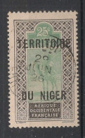 NIGER - 1921-22 - N°YT. 8 - Targui 25c - Oblitéré / Used - Oblitérés