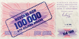 Bosnia 100.000 Dinara, P-34a (1.9.1993) - UNC - Bosnie-Herzegovine