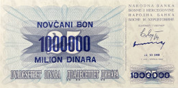 Bosnia 1.000.000 Dinara, P-35b (10.11.1993) - UNC - Bosnie-Herzegovine