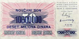 Bosnia 10.000.000 Dinara, P-36 (10.11.1993) - UNC - Bosnien-Herzegowina