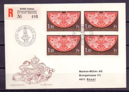 Liechtenstein 1975: "Reichskleinodien II Krönungsmantel"  Zu 571 Mi 634 Yv 577 Auf R-FDC (Zu CHF 14.00 Für ⊙) - FDC