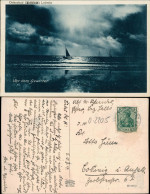 Ansichtskarte Lubmin Segelboote Bei Mondschein - Blaudruck 1914 - Lubmin