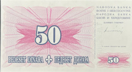 Bosnia 50 Dinara, P-43 (15.8.1994) - UNC - Bosnie-Herzegovine