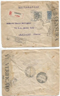 Netherland Registered CV Eindhoven 1jun1917 With Queen C10 + 12c5 Censored In Bologna Italy With Wrapper - Covers & Documents
