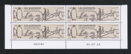 TAAF 2024 N° 1073 ** Bloc De 4 Coin Daté Neuf MNH Superbe Faune Oiseaux Birds Manchots - Neufs