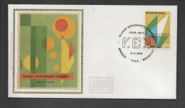 FDC Zijde : Nr 1799 Stempel: Brussel 1000 Bruxelles - 1971-1980