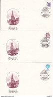 3 Fdc Covers Ussr 1991 Moscow - FDC