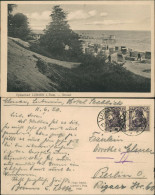 Ansichtskarte Lubmin Strand, Seebrücke - Strandkörbe 1920 - Lubmin