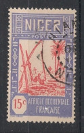 NIGER - 1926-38 - N°YT. 34A - Puits 15c - Oblitéré / Used - Oblitérés