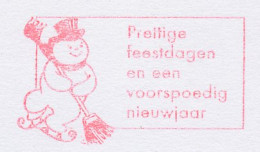 Meter Cut Netherlands 2000 Snowman - Ice Skating - Inverno