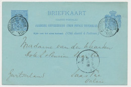 Trein Kleinrondstempel Amsterdam - Emmerik VIII 1898 - Cartas & Documentos