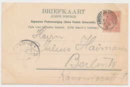 Trein Kleinrondstempel Amsterdam - Antwerpen D 1900 - Cartas & Documentos
