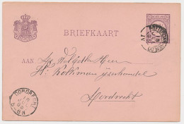 Breda - Trein Kleinrondstempel Rotterdam - Venloo IV 1895 - Cartas & Documentos