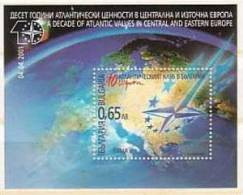 BULGARIA - 2001 - 10an. Cloub Atlantique En Bulgarie - Embleme De L'OTAN Sur Partie Carts D'Europe - Bl.** - OTAN