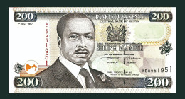 # # # Banknote Kenia (Kenya) 200 Shillingi 1997 (P-38) UNC # # # - Kenya