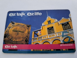 CURACAO NAF 5,- / PROMOCARD / DUTCH HOUSES + KLOK /  EZ TALK/ EZ LIFE/ VERY RRRR / VERY FINE USED     /    ** 17105 ** - Antilles (Netherlands)