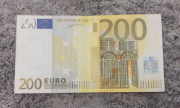 European Union  200 Euro Banknote 2002 Rare N Series Austria 200€ 2002 - 200 Euro