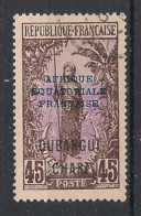 OUBANGUI - 1924-25 - N°YT. 55 - Femme Bakalois 45c - Oblitéré / Used - Gebraucht