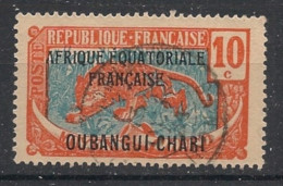 OUBANGUI - 1925-27 - N°YT. 63 - Panthère 10c - Oblitéré / Used - Gebraucht