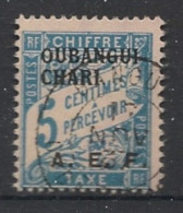 OUBANGUI - 1928 - Taxe TT N°YT. 1 - Type Duval 5c Bleu - Oblitéré / Used - Oblitérés