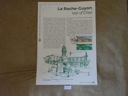 2024 DOCUMENT 1,29 EURO " LA ROCHE-GUYON VAL-D'OISE "  OBLITÉRATION 1ER JOUR 07.06.2024 LA ROCHE-GUYON (95) - Documenten Van De Post