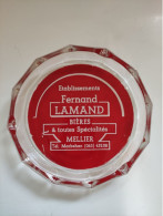 Cendrier Fernand Lamand Bieres Mellier Tel Marbehan - Vetro