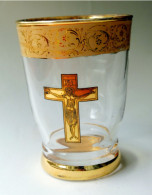 Verre Liturgique, Communion ? - Motif Christ En Croix - Godsdienst & Esoterisme